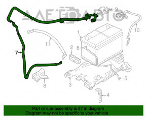 Terminalul bateriei plus BMW X1 F48 16-19