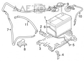 Terminalul bateriei plus BMW X1 F48 16-19