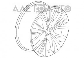 Roată de fier de 20 de inci Chevrolet Impala 14-20