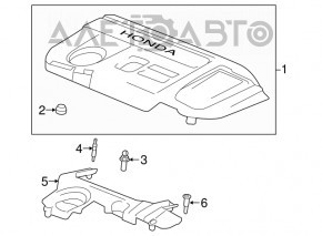 Накладка двигателя Honda Accord 18-22 2.0Т