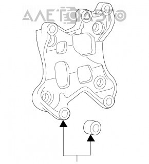 Suport compresor aer condiționat Lexus NX200t NX300 15-21 FWD