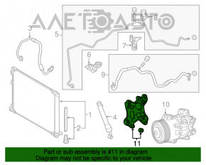 Suport compresor aer condiționat Lexus NX200t NX300 15-21 FWD