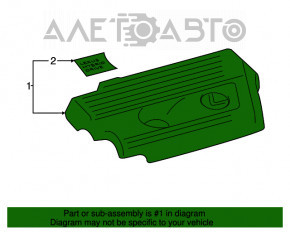 Capacul motorului Lexus NX300h 15-21 2.5