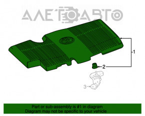 Capacul motorului Toyota Prius 50 16-