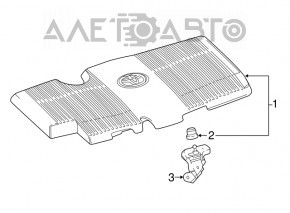 Capacul motorului Toyota Prius 50 16-