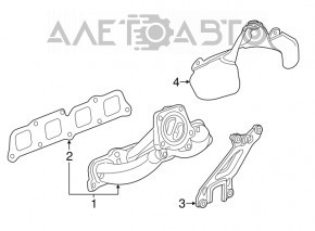 Colector de evacuare pentru Cadillac ATS 13- 2.0T