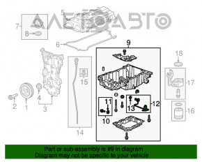 Palet ulei Cadillac ATS 13- 2.0T AWD