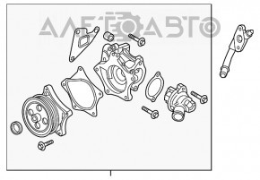 Pompa de apă asamblată Chevrolet Volt 16-