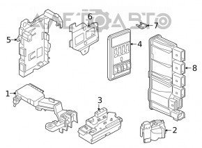 Modulul de control al șasiului CCM BCM Control al caroseriei BMW 5 G30 17-21