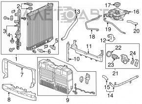 Senzor temperatură lichid de răcire Chevrolet Bolt 17 - nou original