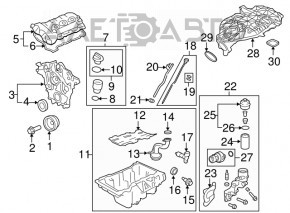 Коллектор впускной Cadillac CTS 14- 3.6