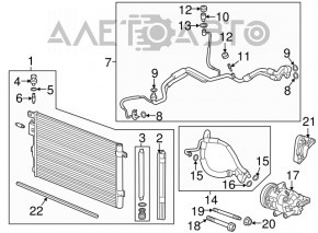 Suport compresor aer condiționat Chevrolet Equinox 18-22 LYX