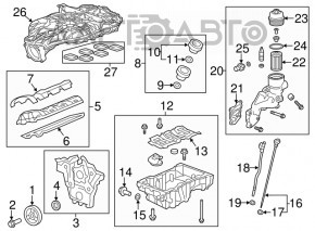 Palet ulei Cadillac CTS 14-15 3.6 LFX awd