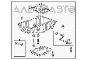 Поддон масляный Chevrolet Malibu 13-15 2.5 LKW