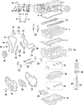 Клапан VVT-i выпускной GMC Terrain 10-17 2.4 LAF l4