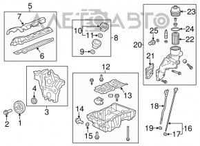 Поддон масляный Cadillac CTS 14-15 3.6 LFX rwd