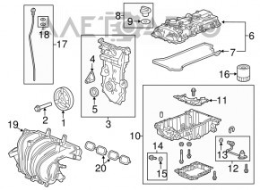 Capac supapă Chevrolet Impala 14-20 2.5