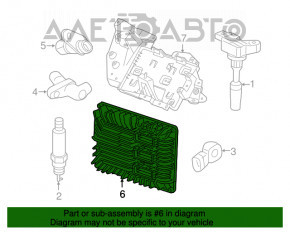 Blocul ECU al motorului Chevrolet Camaro 16- 3.6