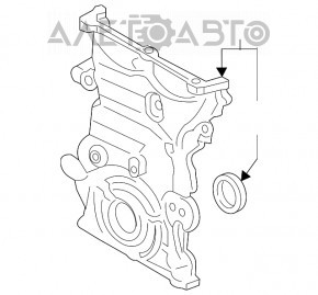 Передняя крышка двигателя Chevrolet Volt 16- 1.5