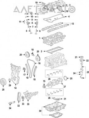 Головка блока цилиндров в сборе Chevrolet Equinox 18-22 LYX