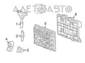 Blocul ECU al motorului Chevrolet Cruze 16-