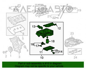 Palet motor Chevrolet Camaro 16- 3.6 cu defect