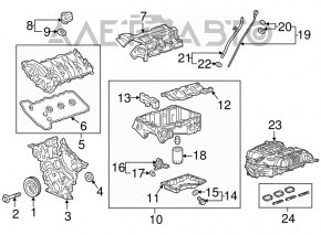 Palet motor Chevrolet Camaro 16- 3.6 cu defect