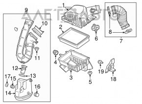 Contor de aer pentru Chevrolet Trax 15-21 LUV