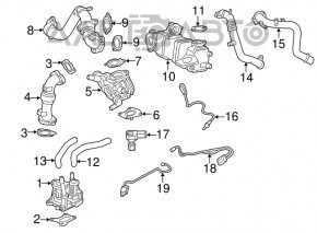 Датчик давления воздуха MAP sensor Chevrolet Malibu 16- 1.5T