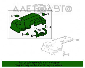 Capacul motorului Chevrolet Cruze 16-