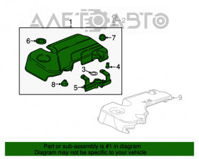 Capacul motorului Chevrolet Equinox 18-22 LYX