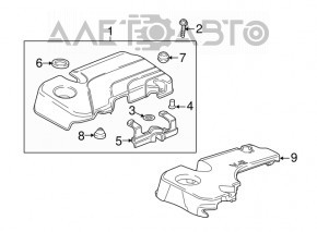 Capacul motorului Chevrolet Equinox 18-22 LYX