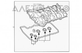 Capacul supapei dreapta Chevrolet Camaro 16- 3,6