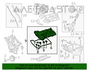 Capacul supapei dreapta Chevrolet Camaro 16- 3,6