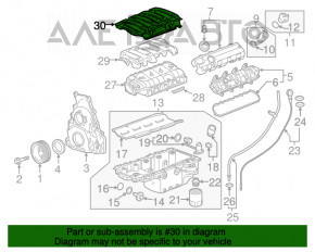 Capacul motorului Chevrolet Camaro 16- 6.2 pe colector