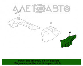 Capacul motorului stânga Honda Accord 13-17 tip 2