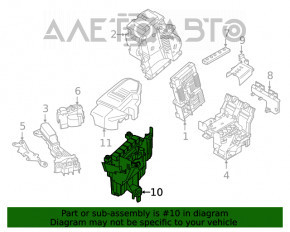 Corpul blocului ECU al calculatorului motorului BMW X3 G01 18- tip 1