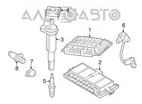 Senzor arbore cotit BMW X5 E70 07-13 3.0 nou OEM original