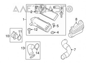 Contor de aer Mini Cooper S Clubman R55 07-14 1.6 turbo