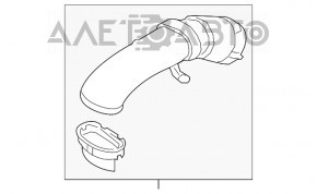 Conductă de aer către filtrul de aer pentru BMW X5 E70 07-13 3.0, nou, neoriginal AND.