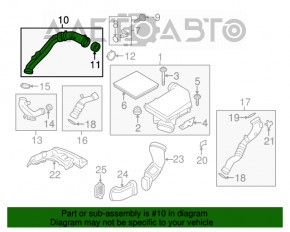 Conducta de aer de la filtru pentru BMW X5 E70 07-13 3.0