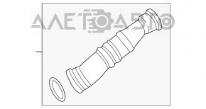 Tubul intercooler dreapta a doua pentru BMW X5 E70 07-13 3.0