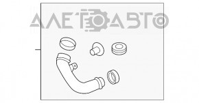 Воздуховод на коллектор BMW 5 F10 11-16 3.0T N55