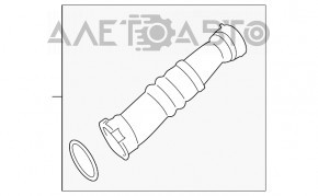 Патрубок интеркулера правый BMW 5 F10 11-16 3.0T N55