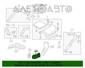 Воздухоприемник BMW X3 F25 11-17 2.0T