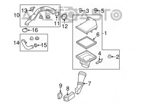 Корпус воздушного фильтра BMW 5 F10 11-16 3.0T N55