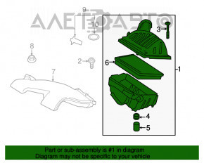 Corpul filtrului de aer Mini Cooper F56 3d 14- 1.5t