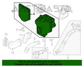 Корпус воздушного фильтра BMW X3 F25 11-17 2.0T