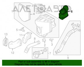 Conducta de aer de la filtru pentru BMW X3 F25 11-17 2.0T, furtun