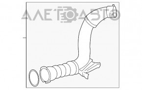 Патрубок интеркулера правый Mini Cooper F56 3d 14- 1.5t